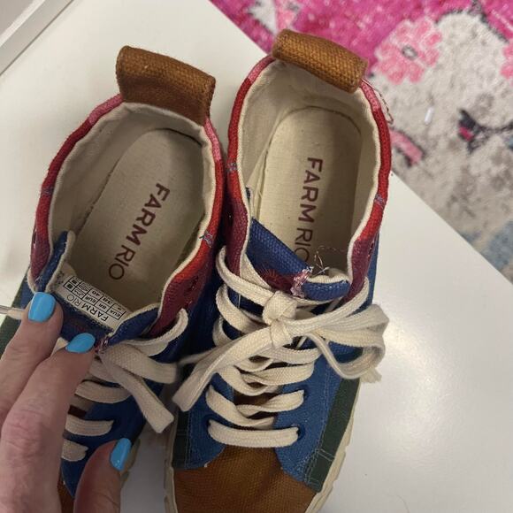 Farm Rio Platform Sneaker Rainbow Sun Unisex Men SIZE 7,5 Wmns 9.5 EU 40 shoes - Picture 8 of 16